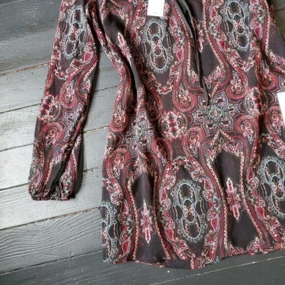 NWT Bcbgeneration Paisley Tunic Blouse - Picture 4 of 8